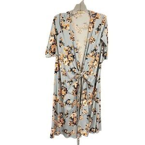 Women’s Small Bluheaven Floral Cardigan Sage Blue